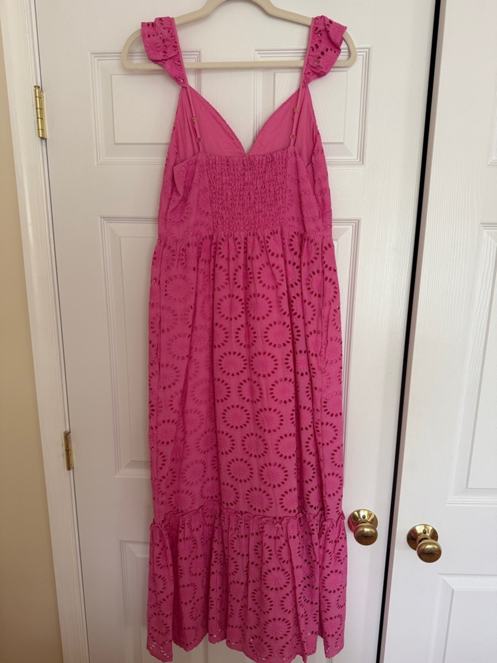 Vineyard Vines Pink Eyelet Maxi Dress - Picture 2 of 5